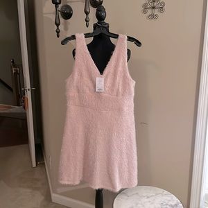 Tank top Mauve eyelash sweater dress XL